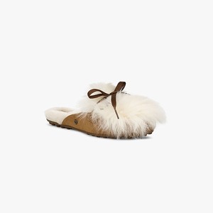 Ugg Shaine Fluff Lägenheter Skor Dam Vita (942075LJT)